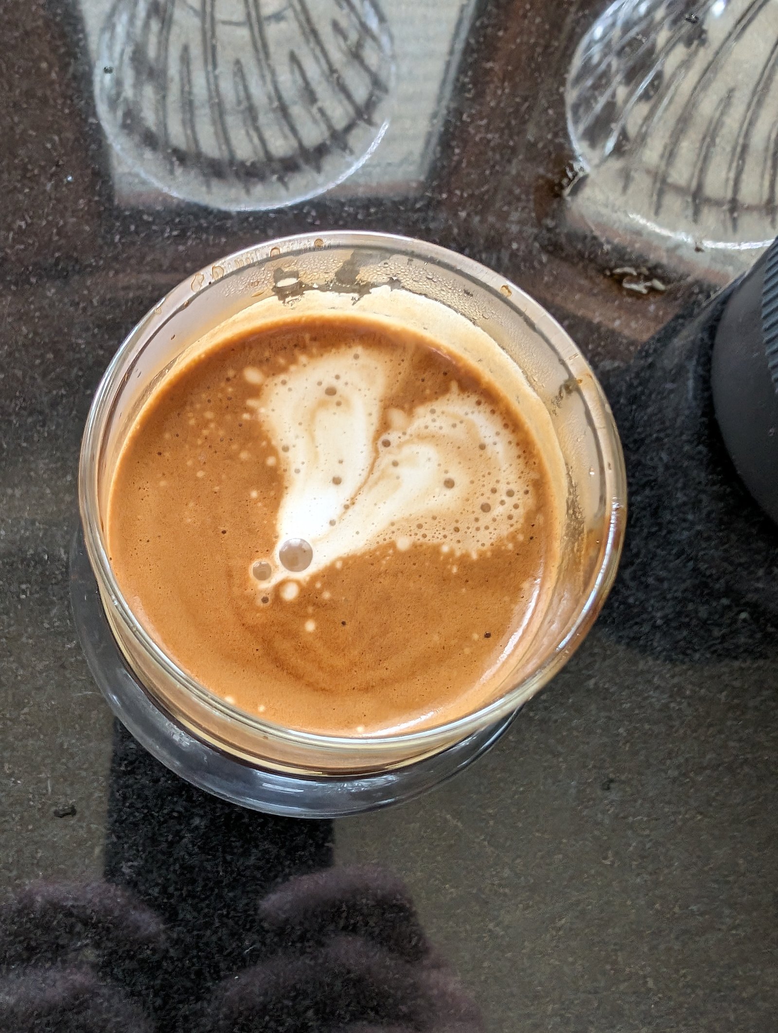 Coffee with milk foam